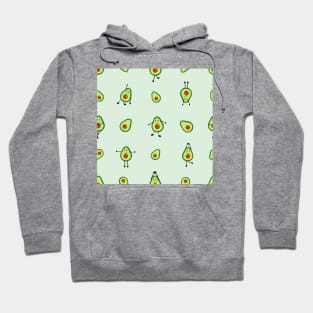 Avocados practicing yoga with cute expression Hoodie